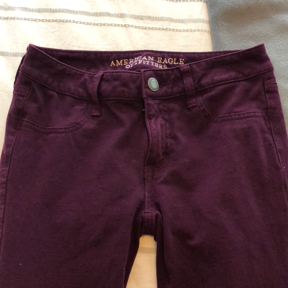 Marroon Skinny Jeans